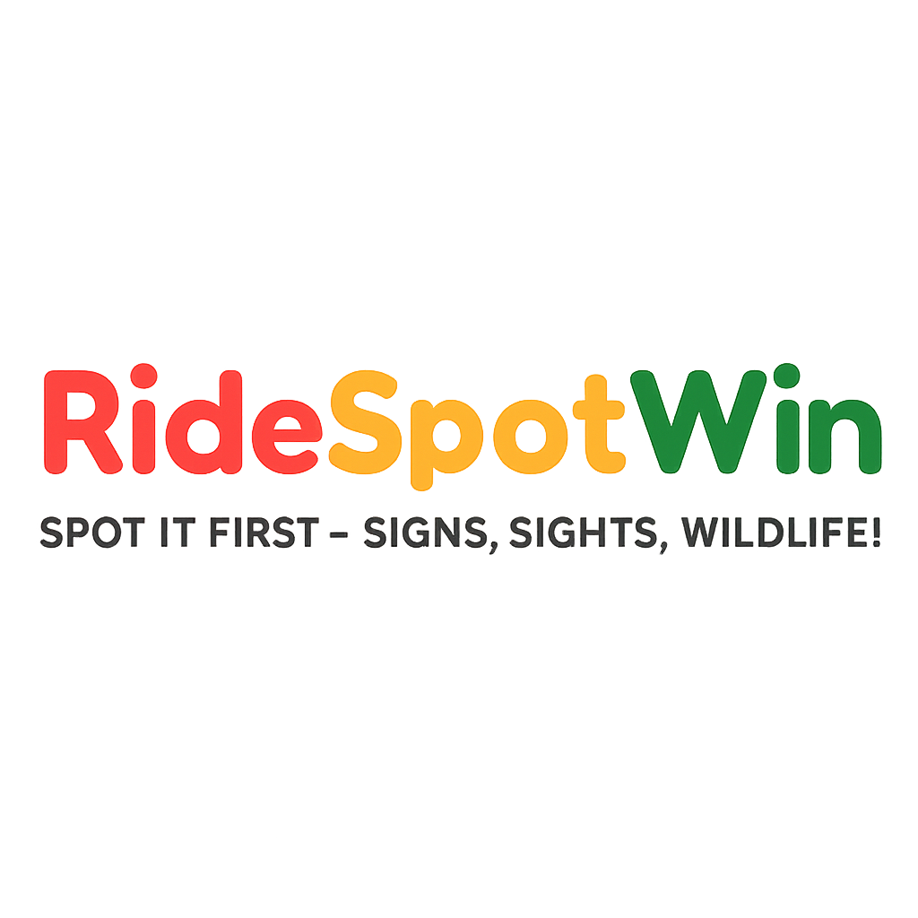 RideSpotWin - Spot It First - Signs, Sights, Wildlife!